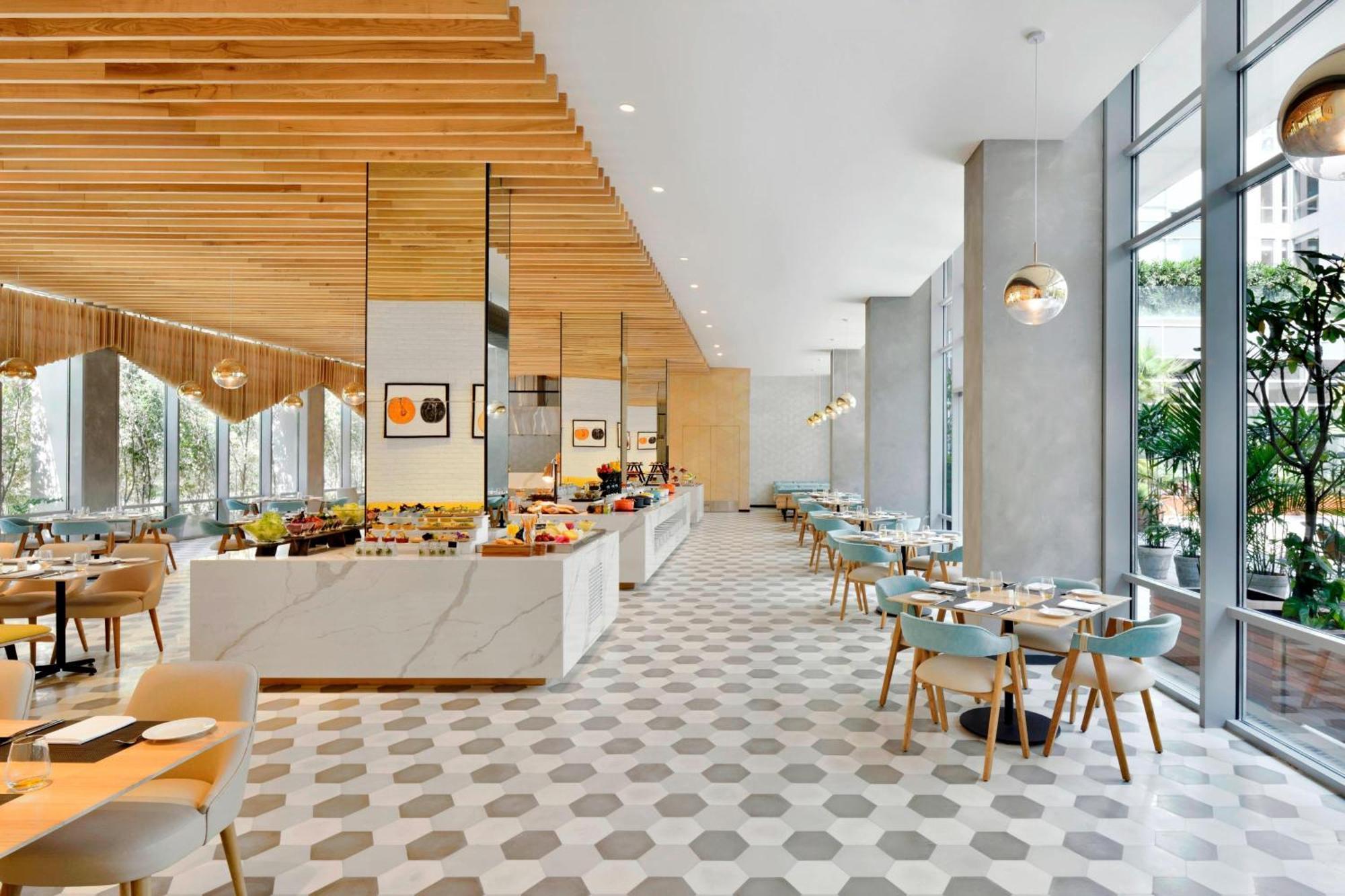 Aloft New Delhi Aerocity Ngoại thất bức ảnh The restaurant